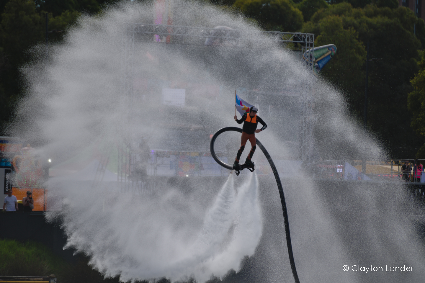 Flyboarding at Moomba