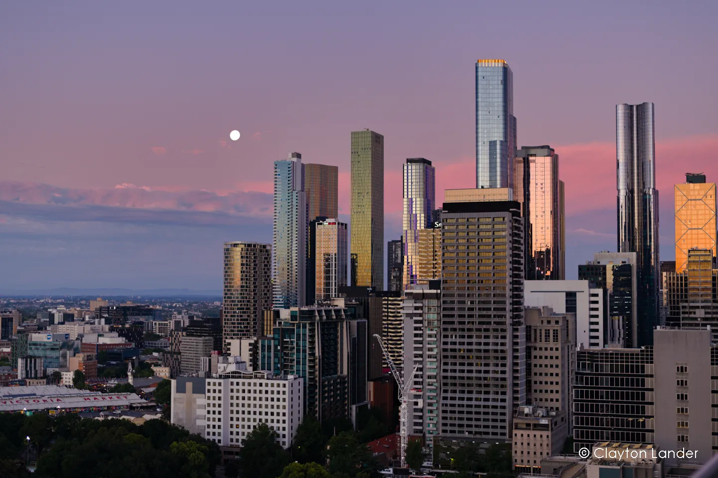 Melbourne Skyline at Dusk